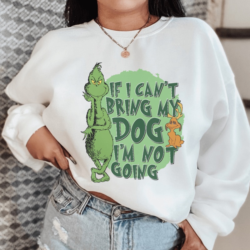 If I Cant Bring My Dog I’m Not Going Sweatshirt S Sport Grey