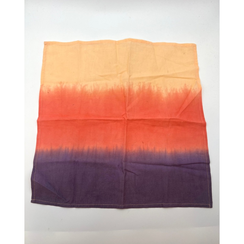 MENS Purple and Orange Ombre Pocket Square
