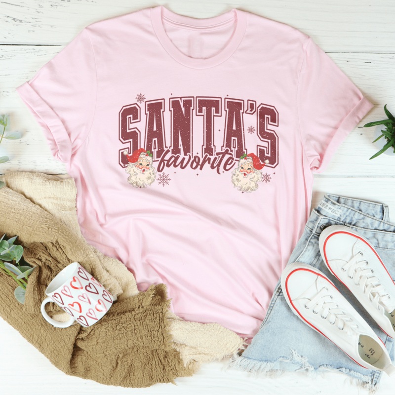 Santa’s Favorite Tee Black Heather S