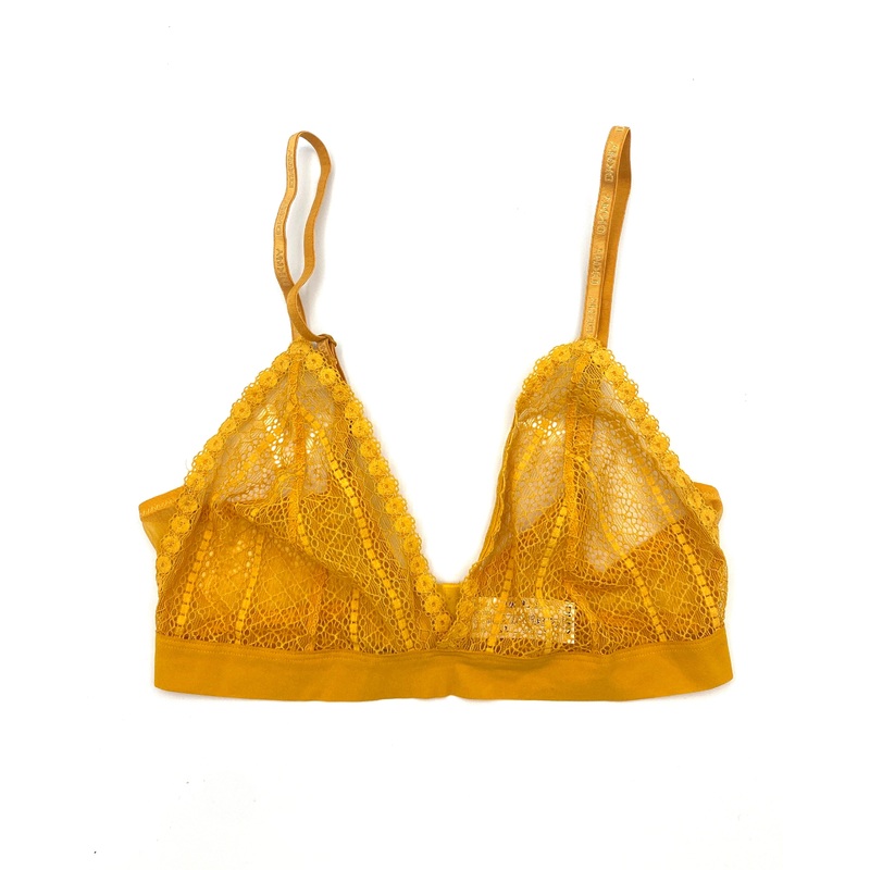 Yellow Lace Bralette – Small