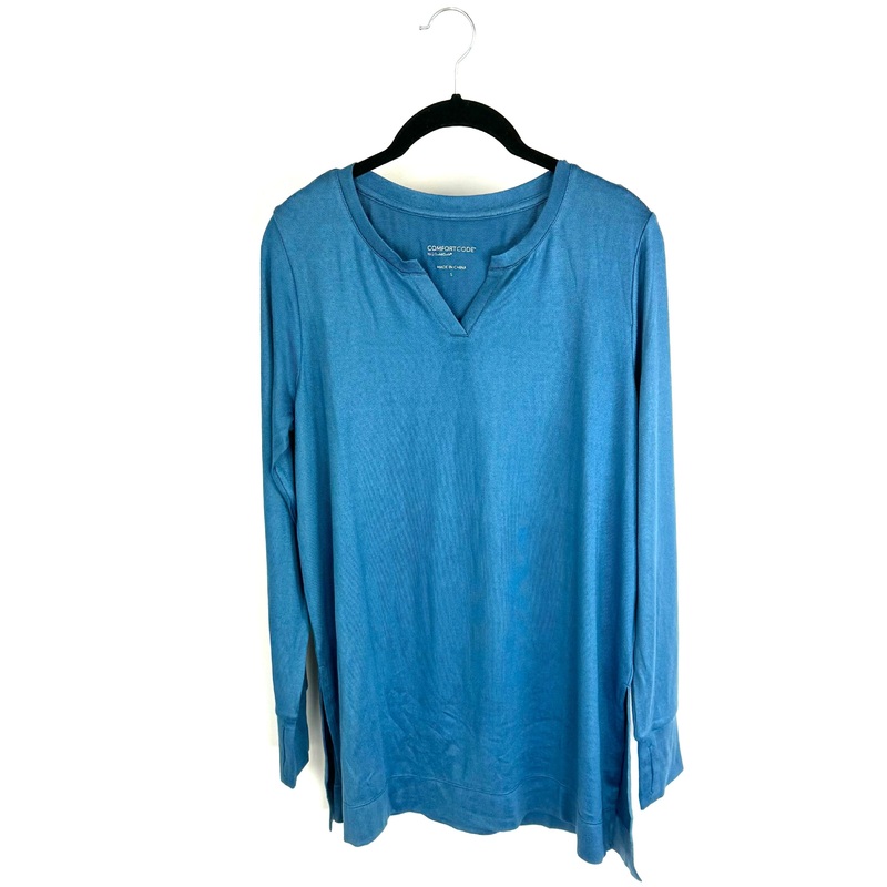 Dusty Blue Long Sleeve Top – Size 6-8