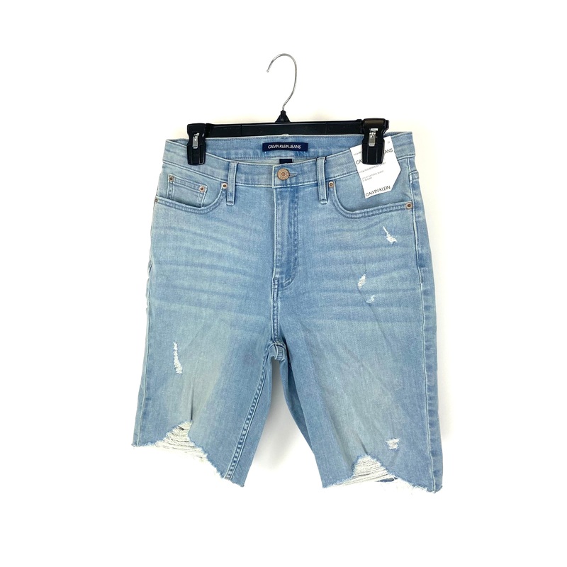 High Rise Light Wash Bermuda Shorts – Size 28