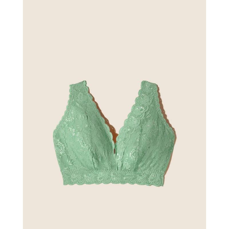 Ultra Curvy Longline-Bralette Plungie Ghana Green XS