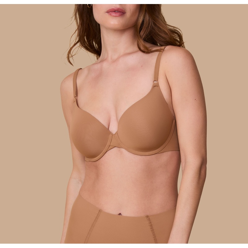 Base T-Shirt Bra – Tan Tan 32 A