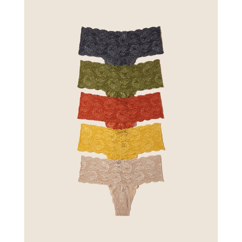 Comfie Tanga 5Er-Pack Anthracite Aloe Sahara Serengeti Sun Camel S/M