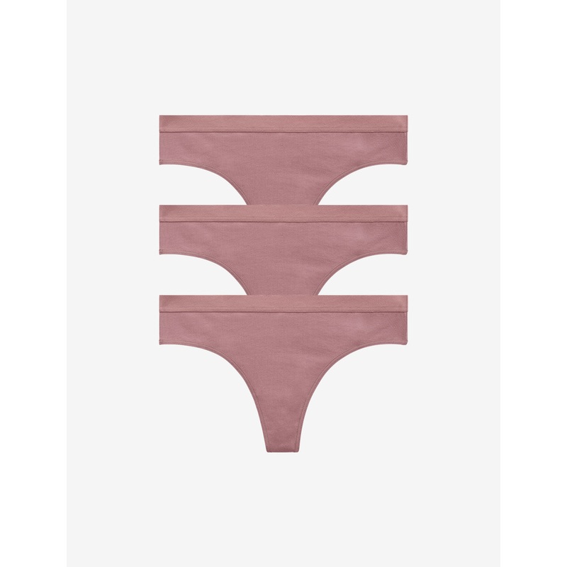 Organic Cloud Cotton Thong – 3 Pack twilight XS