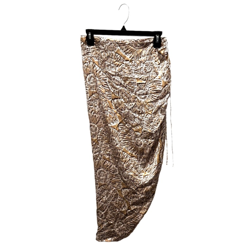 Beige and Brown Printed Skirt – Small