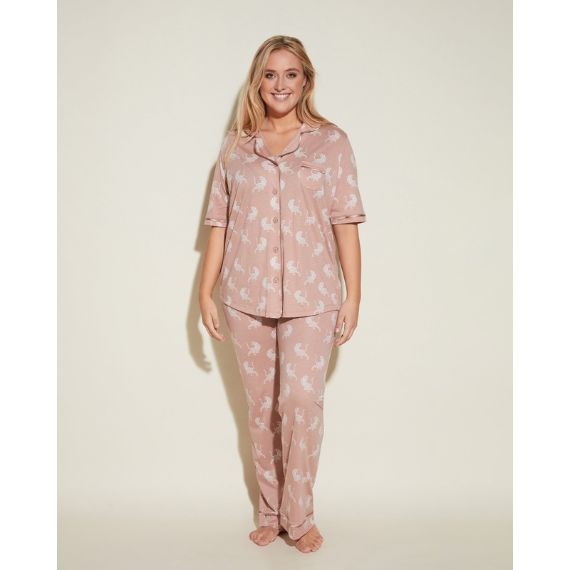 Conjunto De Pijama Con Camisa De Manga Corta Y Pantalones Mandorla Tiger XS