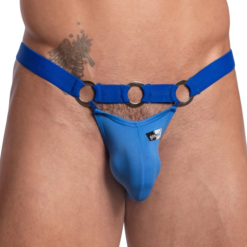 Good Devil GDI035 Bikinis Steel Ring Waistband Small Black