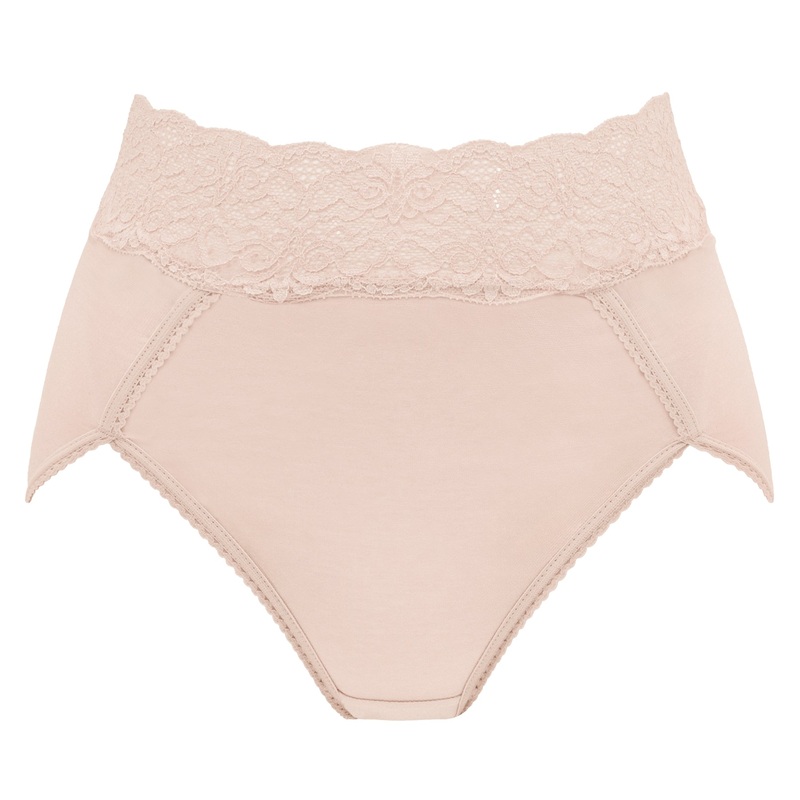 Lace High-Waist French-Cut Shaping Panty S (US XS) Black2