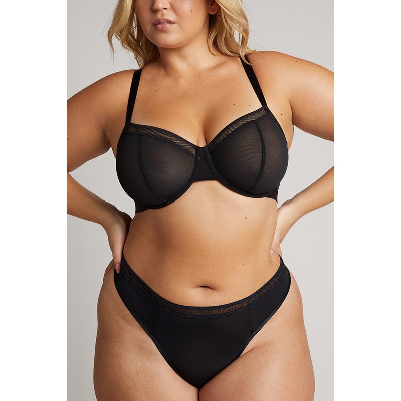 Sieve Balconette Bra in Black 32 A Black