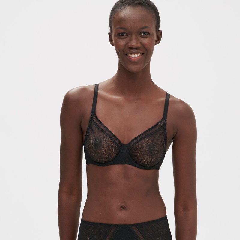 Simone Perele Comete Full Cup Bra 32C Black