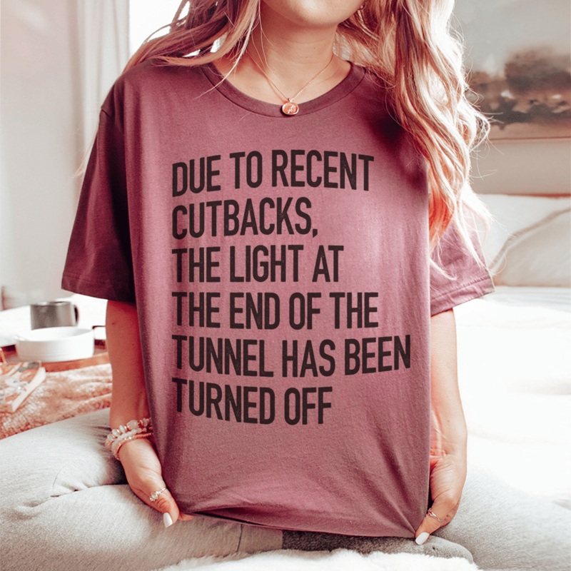 The Light At The End Of The Tunnel Tee Mauve S