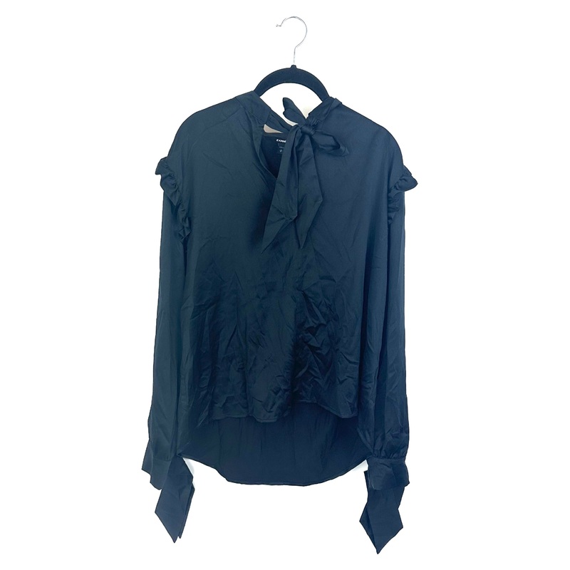 Black Long Sleeve Blouse – Size 6-8