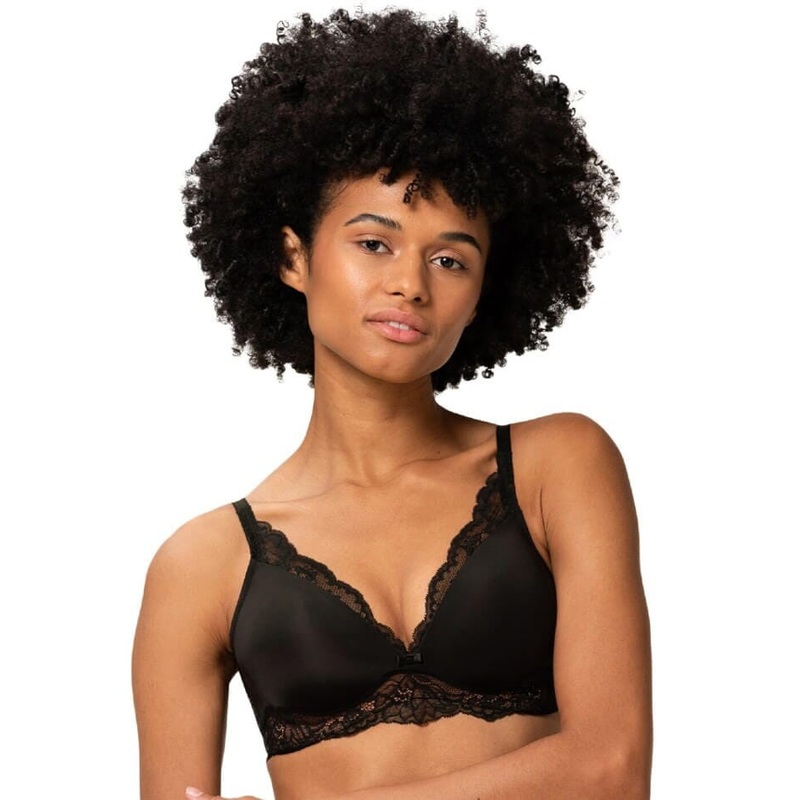 Triumph Amourette Charm Padded Wire-free Bra – Black 32B