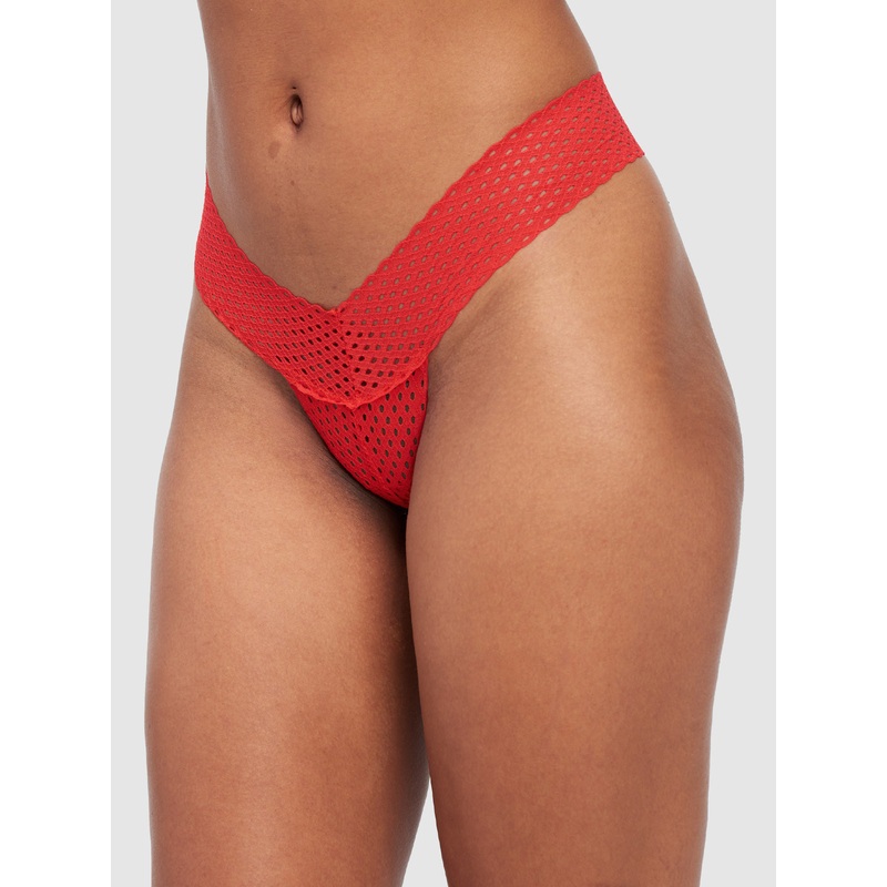 Abby Rose Mesh Thong Ski Patrol S
