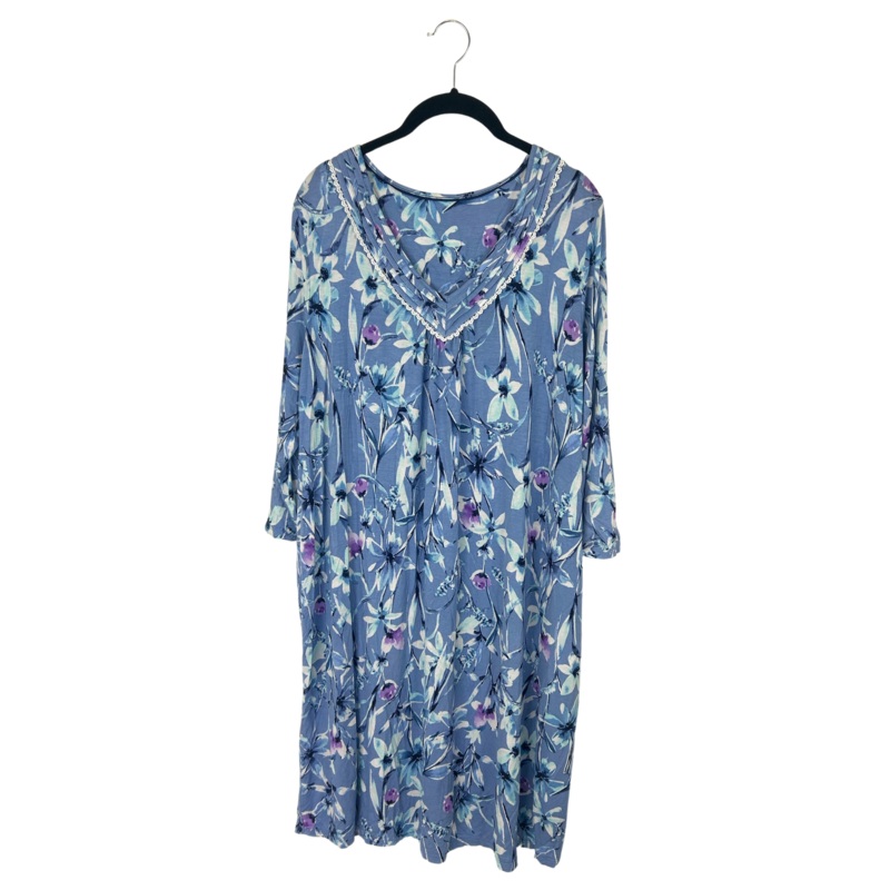 Blue Floral Nightgown – Size 10/12