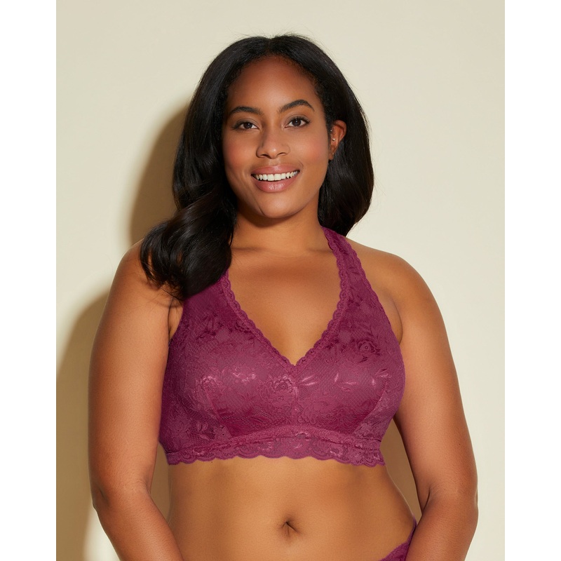 Bralette Con Espalda Cruzada Racie Extended Vino 1X