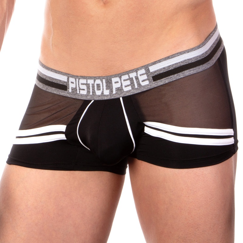Pistol Pete Men’s Boxer Trunks PPG026 Small Black