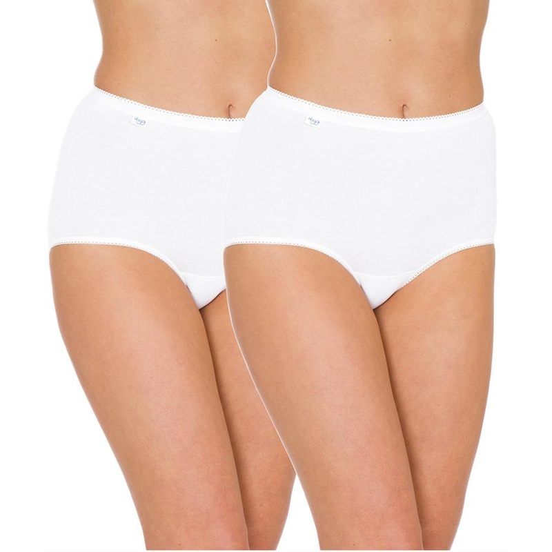 Sloggi Maxi Brief 2 Pack – White M