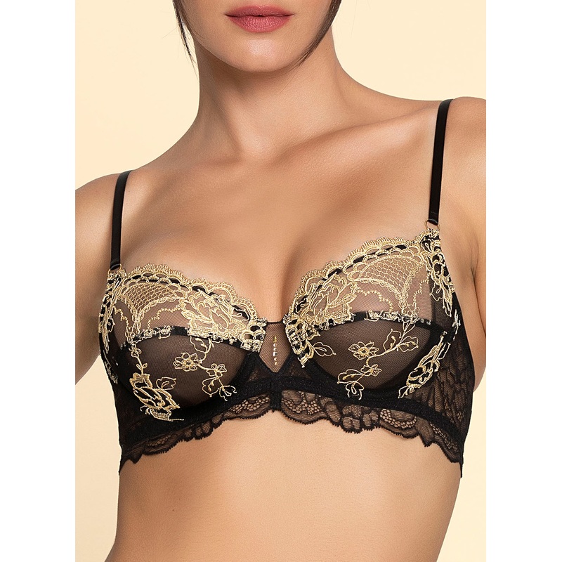 Sublime En Or Noir Eclat Full Cup Bra Noir Eclat 32B