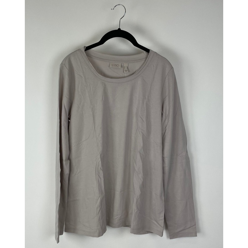 Light Grey Long Sleeve Top – Size 6-8