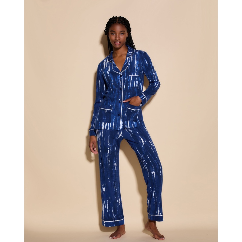 Pigiama Con Top A 3 Tasca A Maniche Lunga E Pantaloni Xan XS