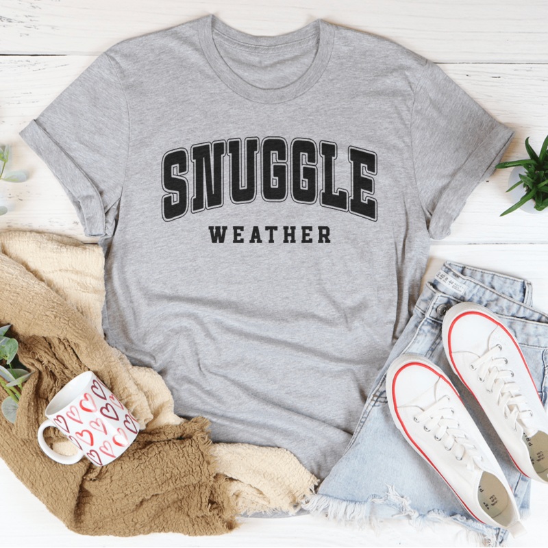 Snuggle Weather Tee Black Heather S
