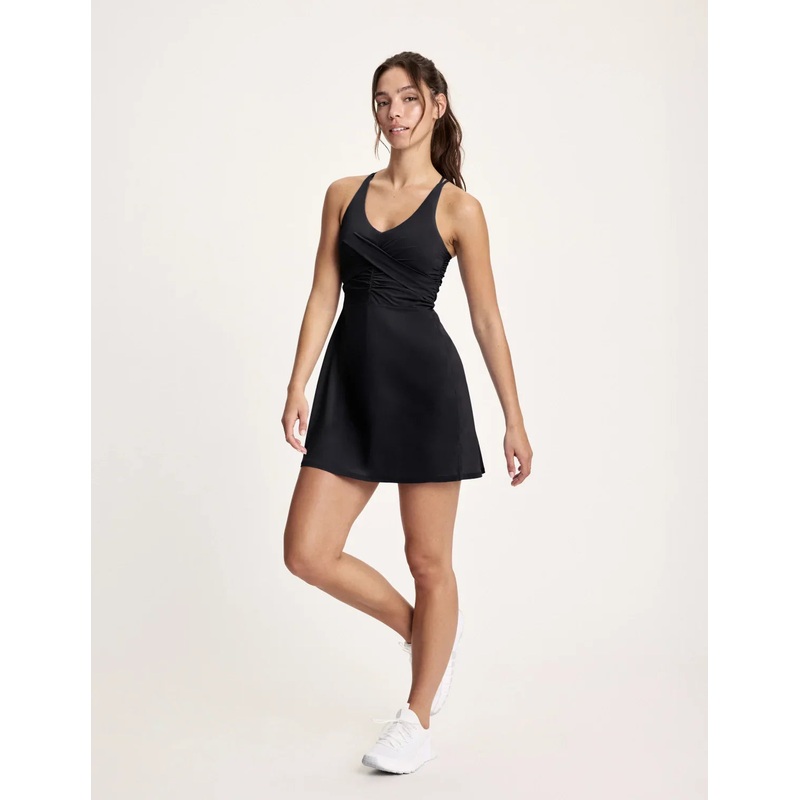 Studio V-Neck Dress Black XS