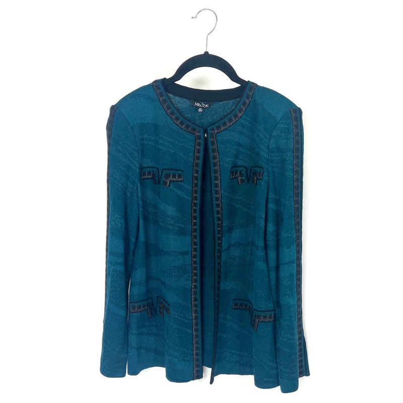 Teal and Black Cardigan – Size 2-4
