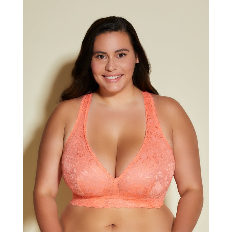 Ultra Curvy Racie Racerback Bralette Coral Breeze XS