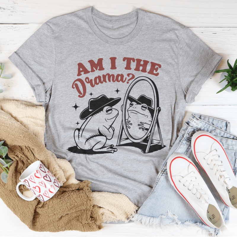 Am I The Drama Tee Mustard S