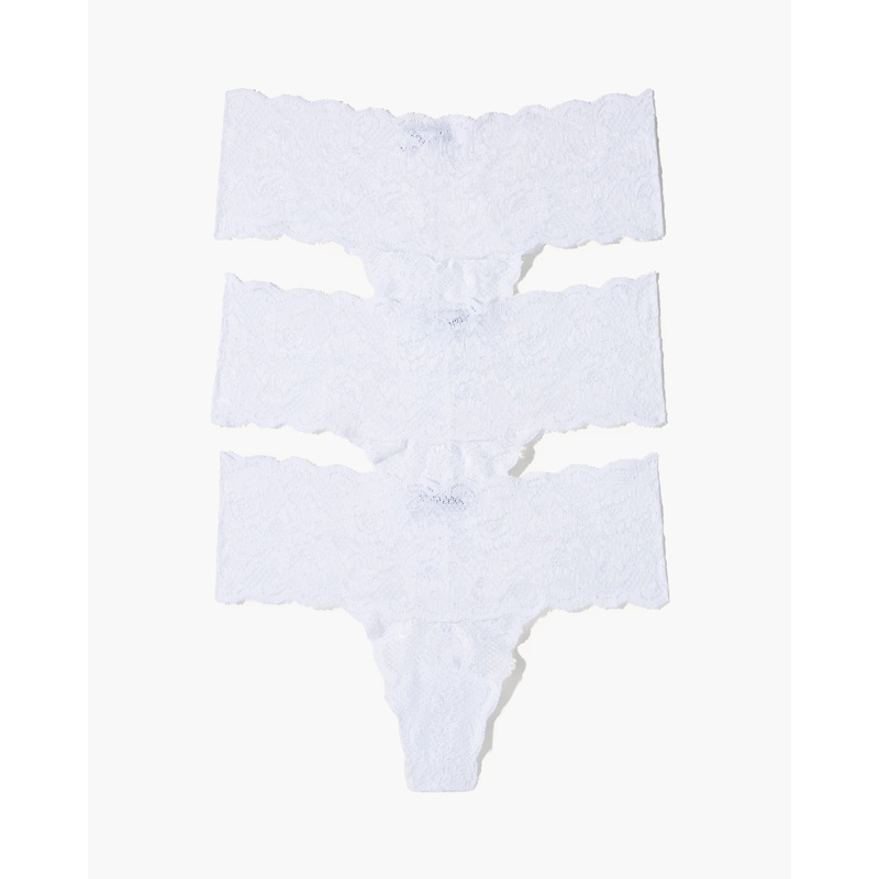 Comfie Thong 3 Pack White White White S/M