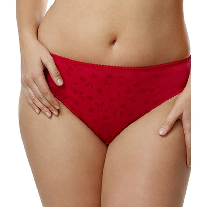 Elila Jacquard Brief – Red L