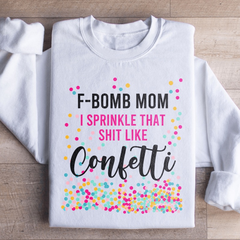 F Bomb Mom Sweatshirt Black S