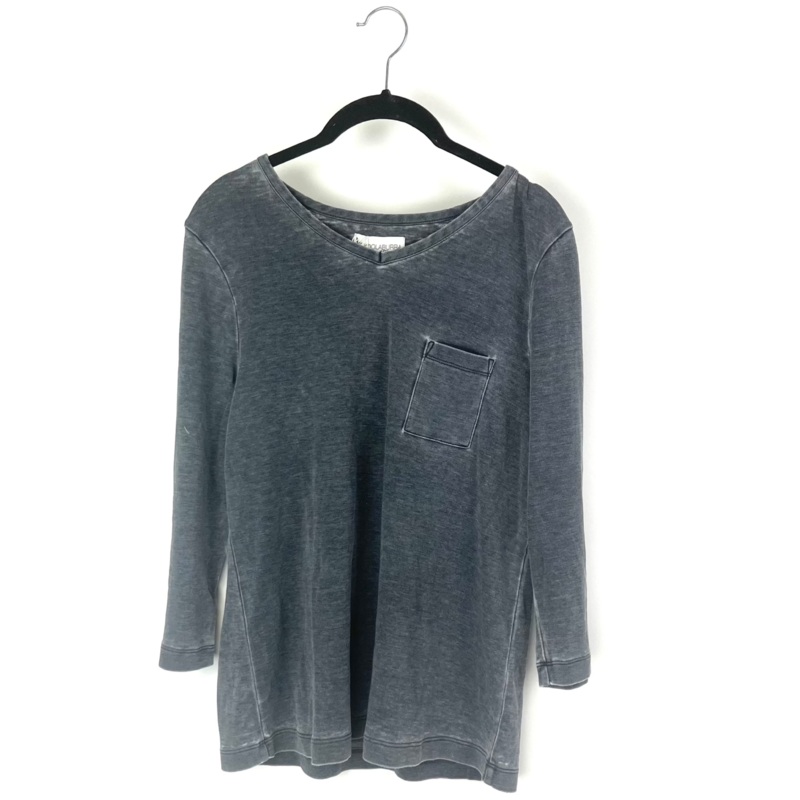 Grey Quarter Sleeve Top- Small