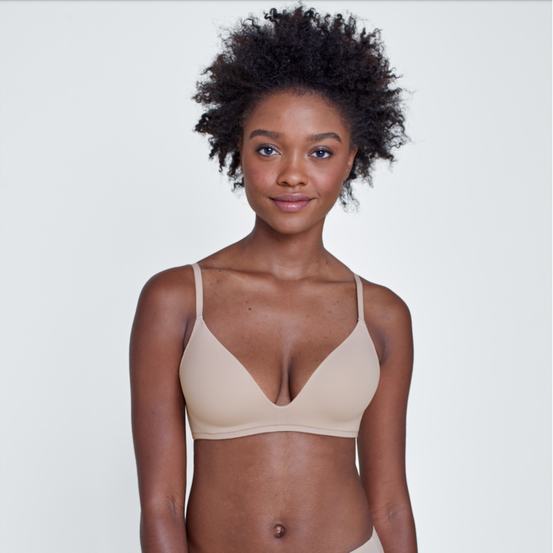 Skarlett Blue Prestige Wireless Push Up Bra 32A Cashmere