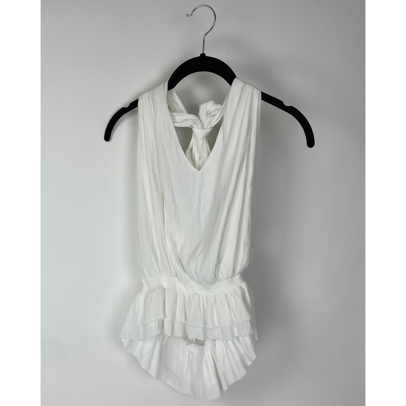 Tie V Neck Top – Small