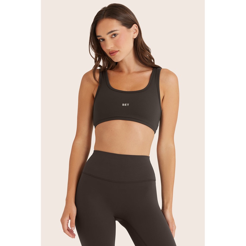 AIRLUXE BREATHE SCOOP BRA – BIRTHDAY ESPRESSO Espresso XS