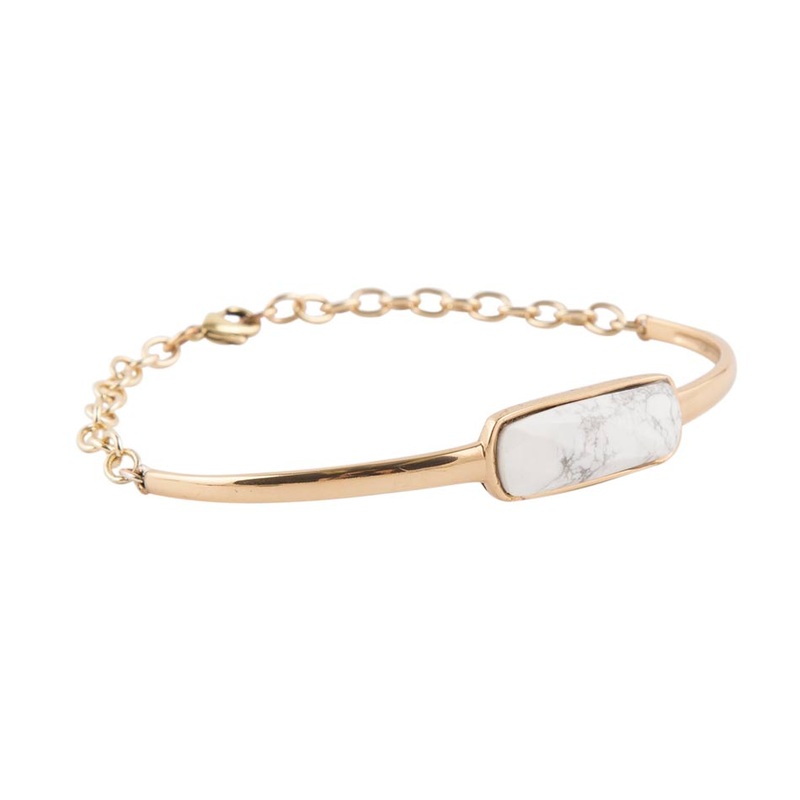 Back to Basics White Howlite Bracelet