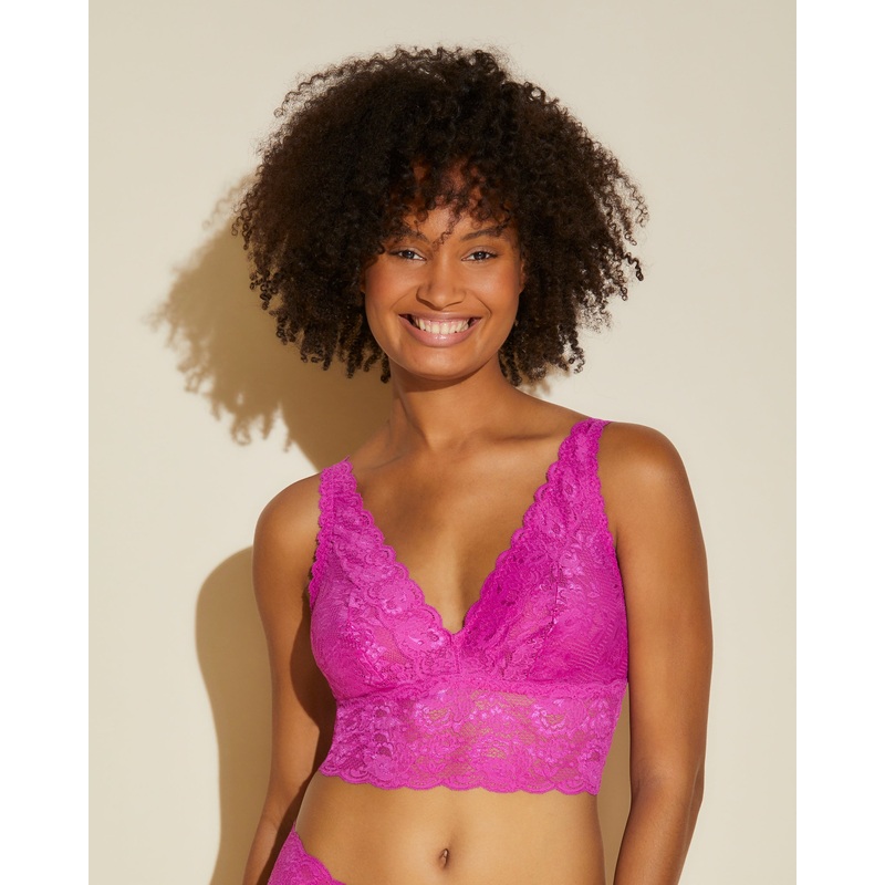 Bralette Alta Con Scollatura Profonda Cape Fuchsia S