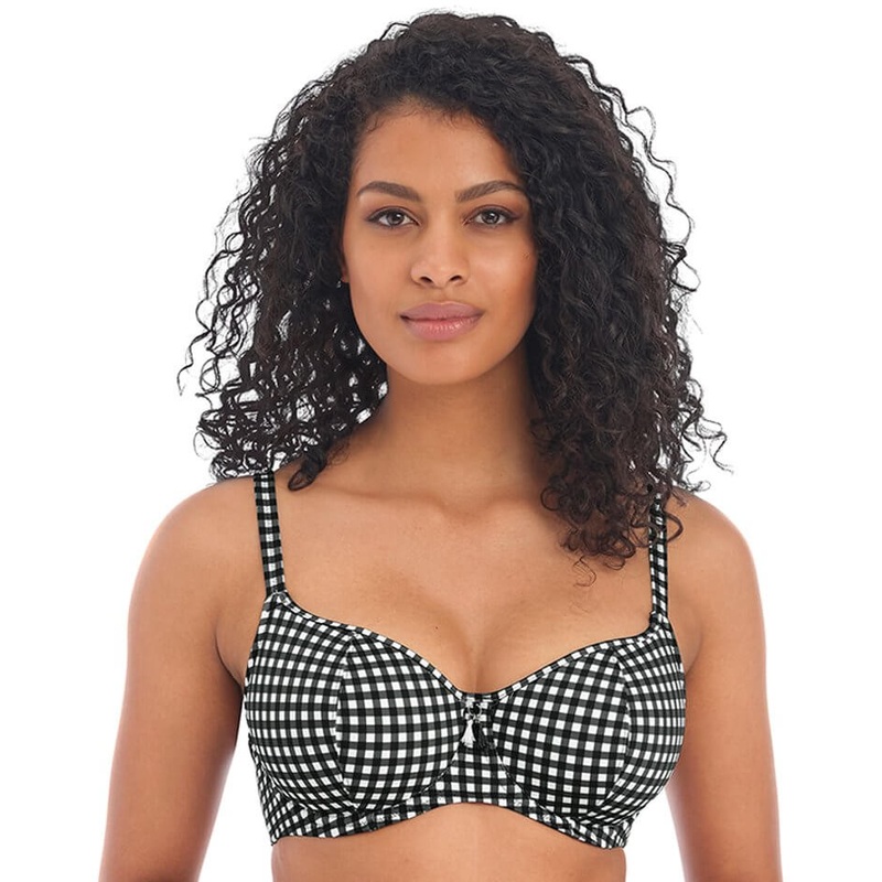 Freya Swim Check In Underwired Sweetheart Bikini Top – Monochrome 30D Monochrome