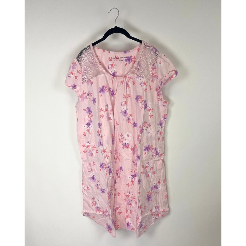 Pink Floral Nightgown – Size 1X