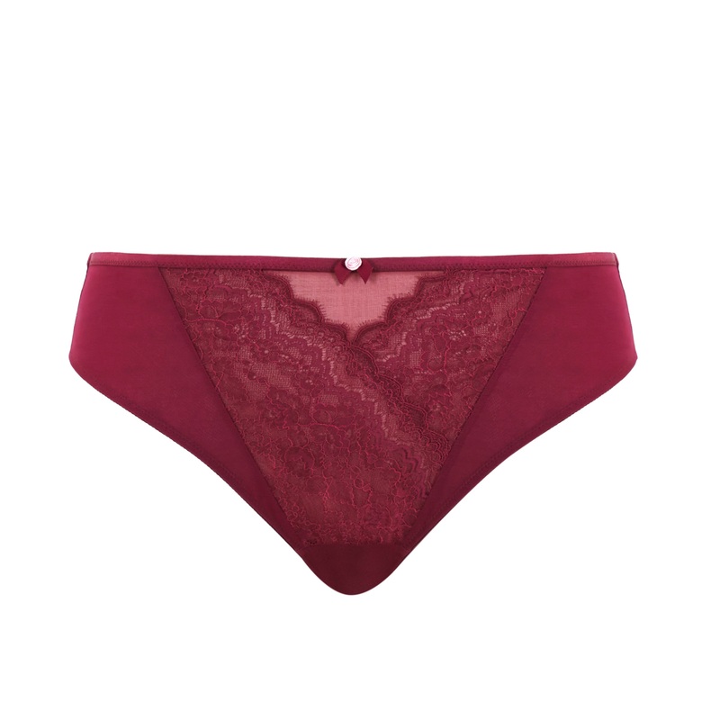 Sculptresse Natalia High Leg Panty Medium Bordeaux Red