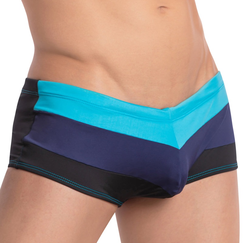 Agacio AGG056 The West Cost Swim Trunk Small Black
