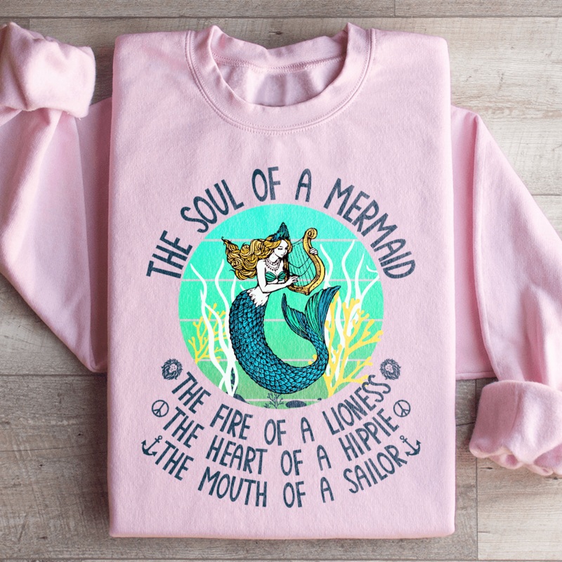 The Soul Of A Mermaid Sweatshirt Sand S