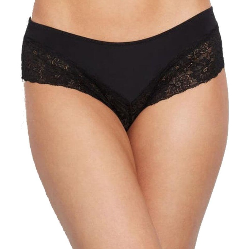Bendon Everyday Lace Trim Brazilian Brief – Black XS Black