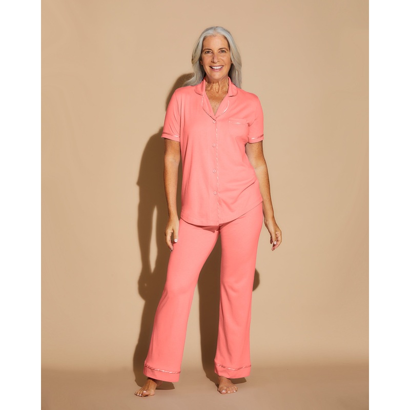 Conjunto De Pijama Con Camisa De Manga Corta Y Pantalones CORAL BREEZE/CORAL BREEZE XS