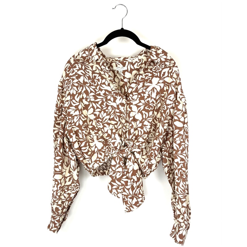 Cropped Long Sleeve Blouse – Small