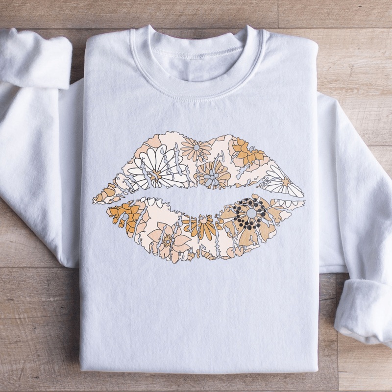 Daisy Lips Sweatshirt Black S